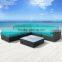 Outdoor Garden Back Yard I shape Poly Rattan Wicker Sofa Set                        
                                                Quality Choice