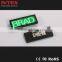 Digital Red Rechargeable Battery Backup Mini LED Display / LED name badge / LED name card