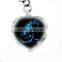 3D laser engraving Crystal Keychain with zodiac picture