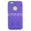 For iPhone 6g defender case with rhinestone