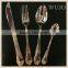 Unique design 72/84 Pcs cutlery set with gold plated