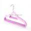 wholesale plastic slim clothes hanger non flocked