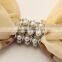 hot sale metal alloy plastic pearls scarf ring 2015