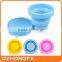China factory wholesale good quality silicone plastic travel fold cup