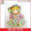 EN71 standard sitting plush dolls sitting girl doll with adress 10inch sitting soft girl doll toys