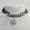 Alloy bird pendant black elastic plastic tattoo choker necklace wholasales