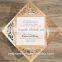 Event and party supplies wedding invitation card laser cut beautiful design custom printing with envelope