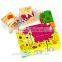 Six Faces Painting 9pcs Wooden Puzzle Blocks