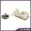 Factory Direct Sale company logo silver pin badge