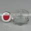 OFC 70ml round short glass perfume bottle with cap