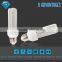 Warm white cool white 3U energy saving lamp e27 cfl with clear glass housing