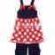 2016 Wholesale China baby outfit ruffles 4th July baby clothes cute girls children clothes set