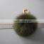 Fashion Charm Genuine Fox Fur Pom Pom for Keychain/ Handbag Pendant/ Leather Keyring
