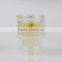 china factory price portable fashionable design pyrex coffee tea drinking unique shape clear double wall glass office cup