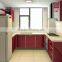 Chinese Red Glossy Modern Kitchen Cabinet Design