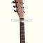 High quality OEM zebrawood top folk guitar natural
