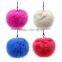 Colorful Rabbit Fur ball Keychain