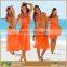 Women's Strapless Bohemia Beach Dress Cover Up Bathing Suits