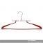 The HEAD metal red suit hanger with eco-friendly red rubber paint coating,matal coat hanger