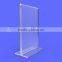 High grade 4x6 acrylic menu holder for restaurant