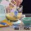 Baking Cooking Kitchen Tools Blue Easy Flex 3-Piece Silicone Spatula Set