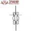 cheap decorative cast iron flower components wrought iron leaves and flowers wholesale
