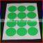 red self adhesive fluorescent sticker in round
