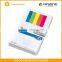 Custom logo printed assorted sticky notes memo pad with PET page marker
