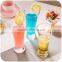 High transparent glass juice cup for beverage using