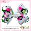 hair accessories manufacturers china Merry Christmas kids hairpin bow hair clip grosgrain boutique hair claw clip