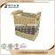 2016 new design china factory bulk laundry wicker basket no handles