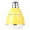 E27/B22 RGBW Bluetooth LED Light Bulb speaker with APP Control flash LED changing colors