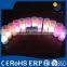 ABS pillar flamless rechargeable colorful candle with stand and remote control