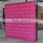 Aluminum frame trade show booth hook and loop pop up stand