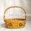 cheap wholesale wicker basket for bread with handle