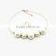 Fashionable Stainless Steel Gold Pearl Jewelry Set for Women