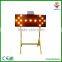 LED flashing solar traffic arrow board for road work