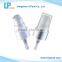 Foundation treatment pump with shiny silver & golden metal shell collar