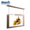 Hot sell black double side indoor hanged-LCD touch screen advertising display