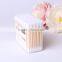 200PCS Bamboo Stick Makeup Cotton Swabs Q-tips Holder
