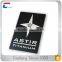 85*54mm Rounded Porcelain Black Metal Business Cards