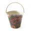 2 gallon kitchen compost pail,tin pail with lid & handle