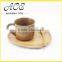 Wooden Creative Simple Design Coffee Milk Mug Tea Spoon with Tray