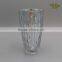Chinese Manufacturing Silver Sprayed Art Glass Vase