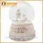 High Quality Resin European White Snow Globe