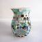 Color Scalloped Shape Mosaic Handmade Rustic Vase Single Types of Flower Vase