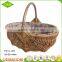 Wholesale fancy hand woven boat shape empty valentine gift basket