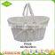 Wholesale China Flexible handles natural woven wicker shopping storage basket