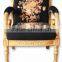 MD-1411-01 Chinese style hand-carved furniture single chair with arm