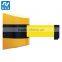 Colorful safety plastic wall mount barrier with retractable belt